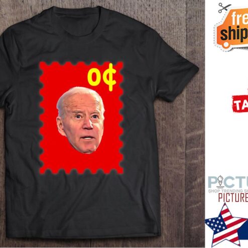 Joe Biden On A Stamp 0 Sense Cents shirt