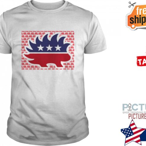 JUMBO PORCUPINE LIBERTARIAN MASCOT SHIRT