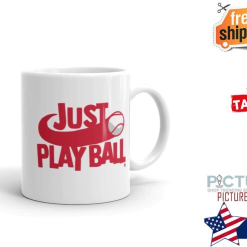 Just play ball Baseball mug