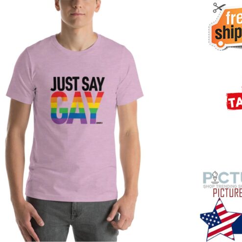 Just say Gay LGBT shirt