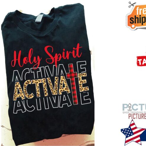 Leopard Plaid Faith holy spirit activate shirt