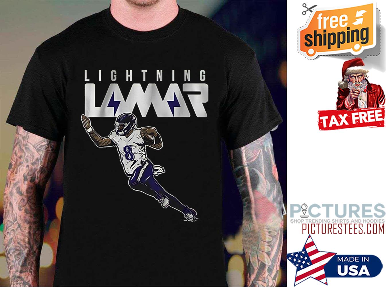 Lighting Lamar For Baltimore Ravens shirt