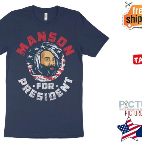 Manson for president american flag vintage shirt