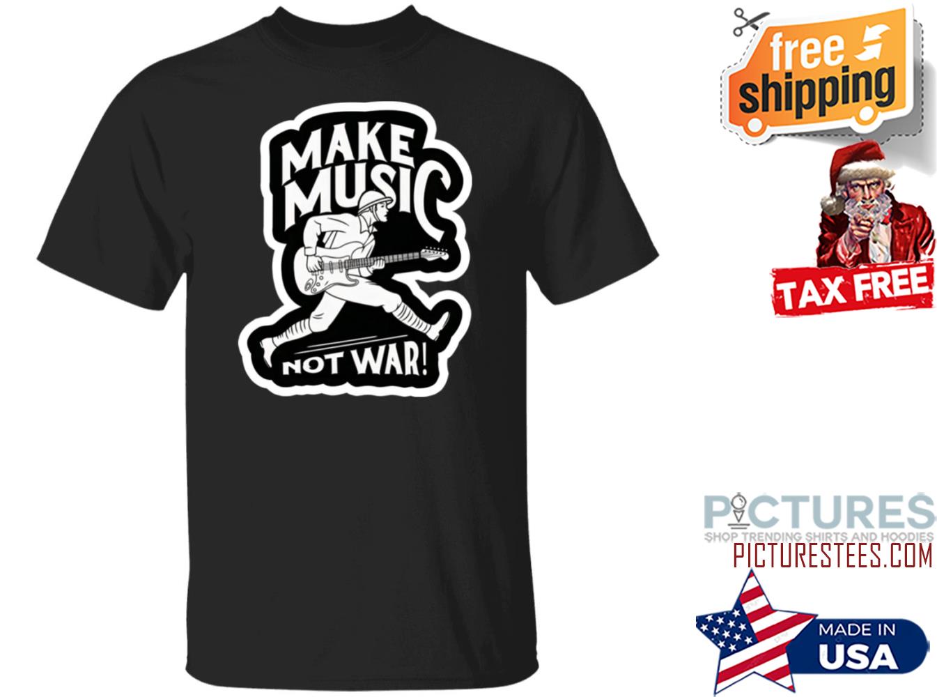 Matt Pinfield Ukraine War Make Music Not War Shirt