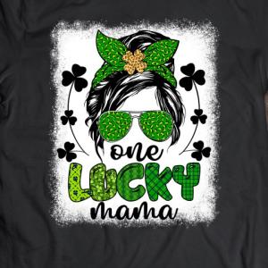 Messy Bun Leopard St Patrick’s Day One Lucky Mama Mother's day s unisex, hoodie, sweatshirt Messy Bun Leopard St Patrick’s Day One Lucky Mama Mother's day s unisex, hoodie, sweatshirt