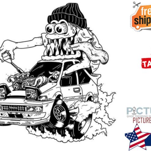 Monster car mechanic shirt