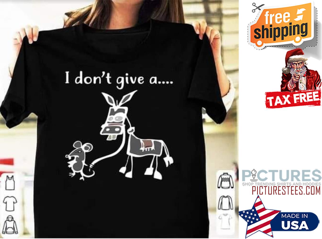 Mouse pilot Donkey I don't give a shirt