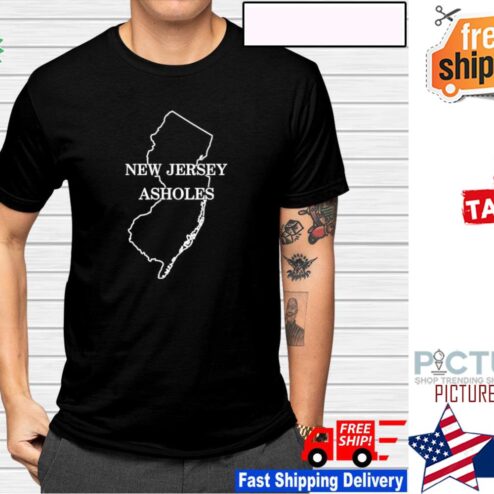 New Jersey Assholes map shirt