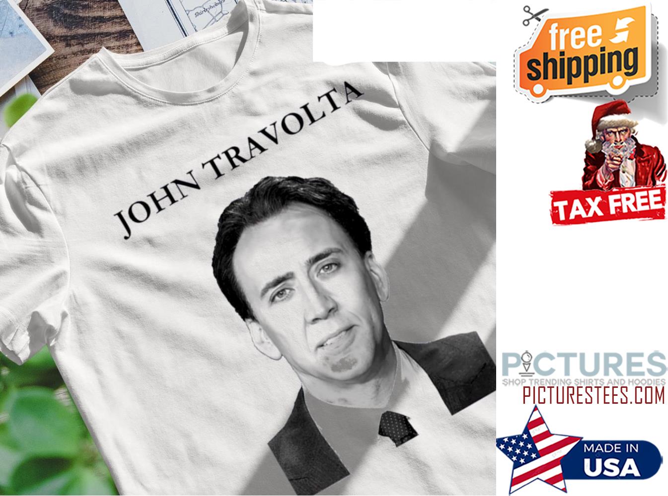 Nicolas Cage John Travolta shirt