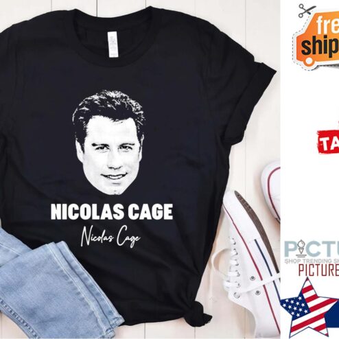 Nicolas Cage John Travolta The Adam Project shirt