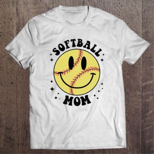 Official Smiley Softball Baseball Mom Mother's day shirt