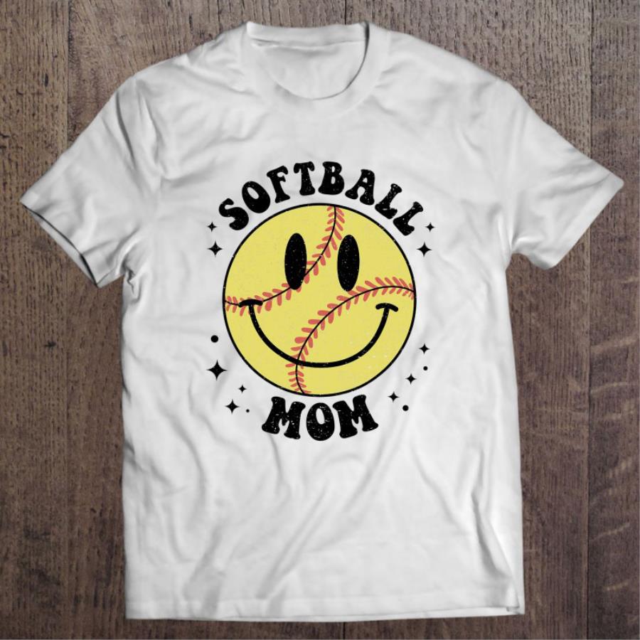Official Smiley Softball Baseball Mom Mother's day shirt