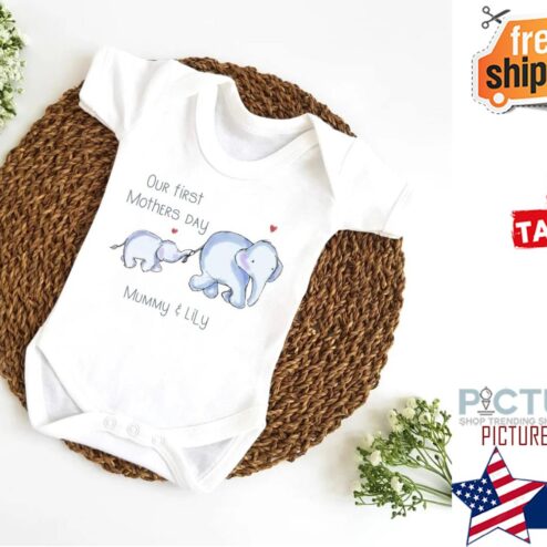 Our First Mother's Day Elephants Mother & Child shirt