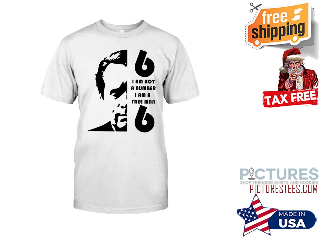 Paul Woodadge I Am Not A Number I Am A Free Man shirt