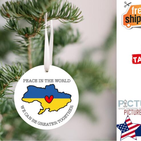 Peace In The World Ukraine Ornament