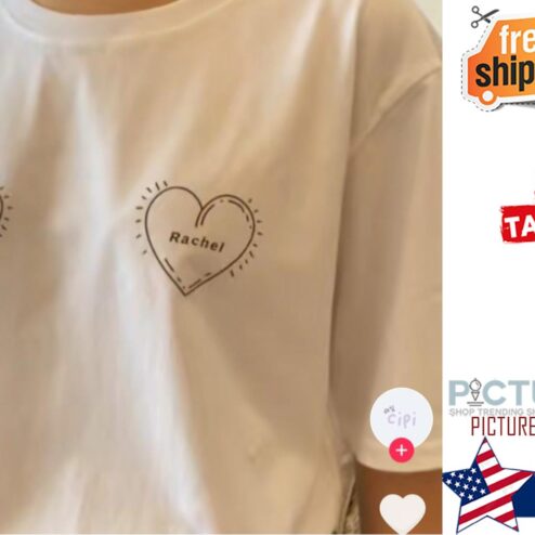 Personalized heart custom name shirt
