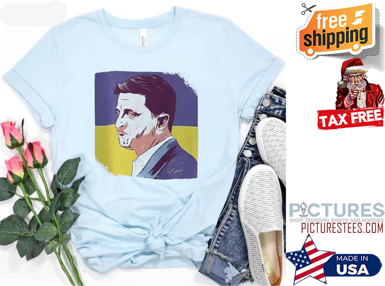 President Zelensky Ukraine Flag shirt