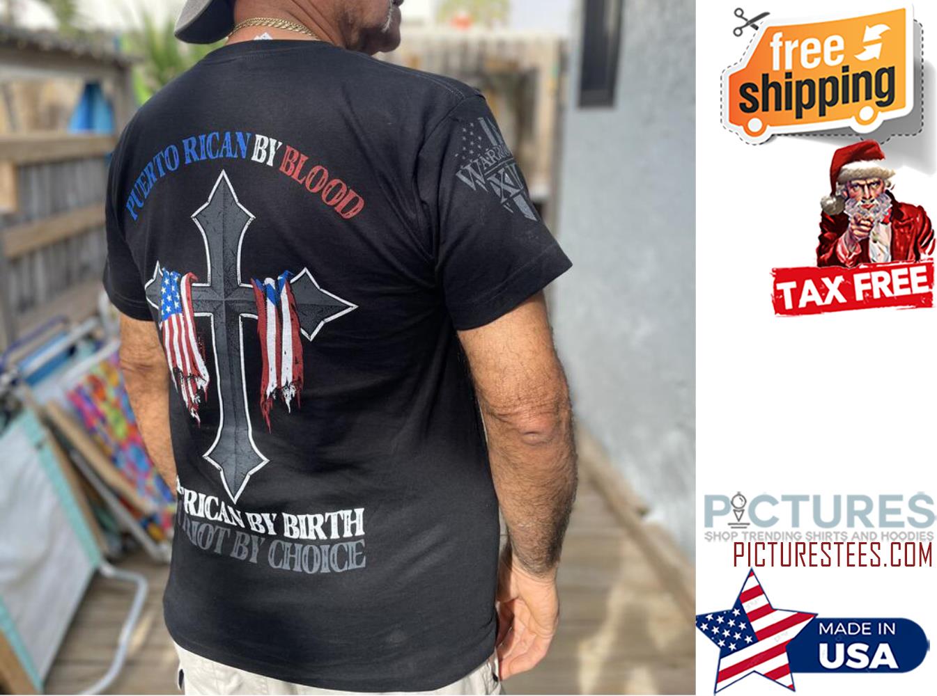 Puerto Rican By blood American by birth do not by choice shirt