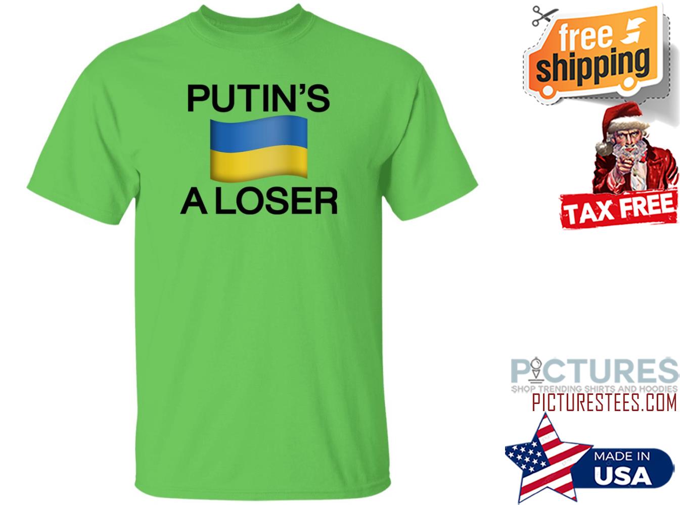 Putin’s A Loser Ukraine Flag Shirt