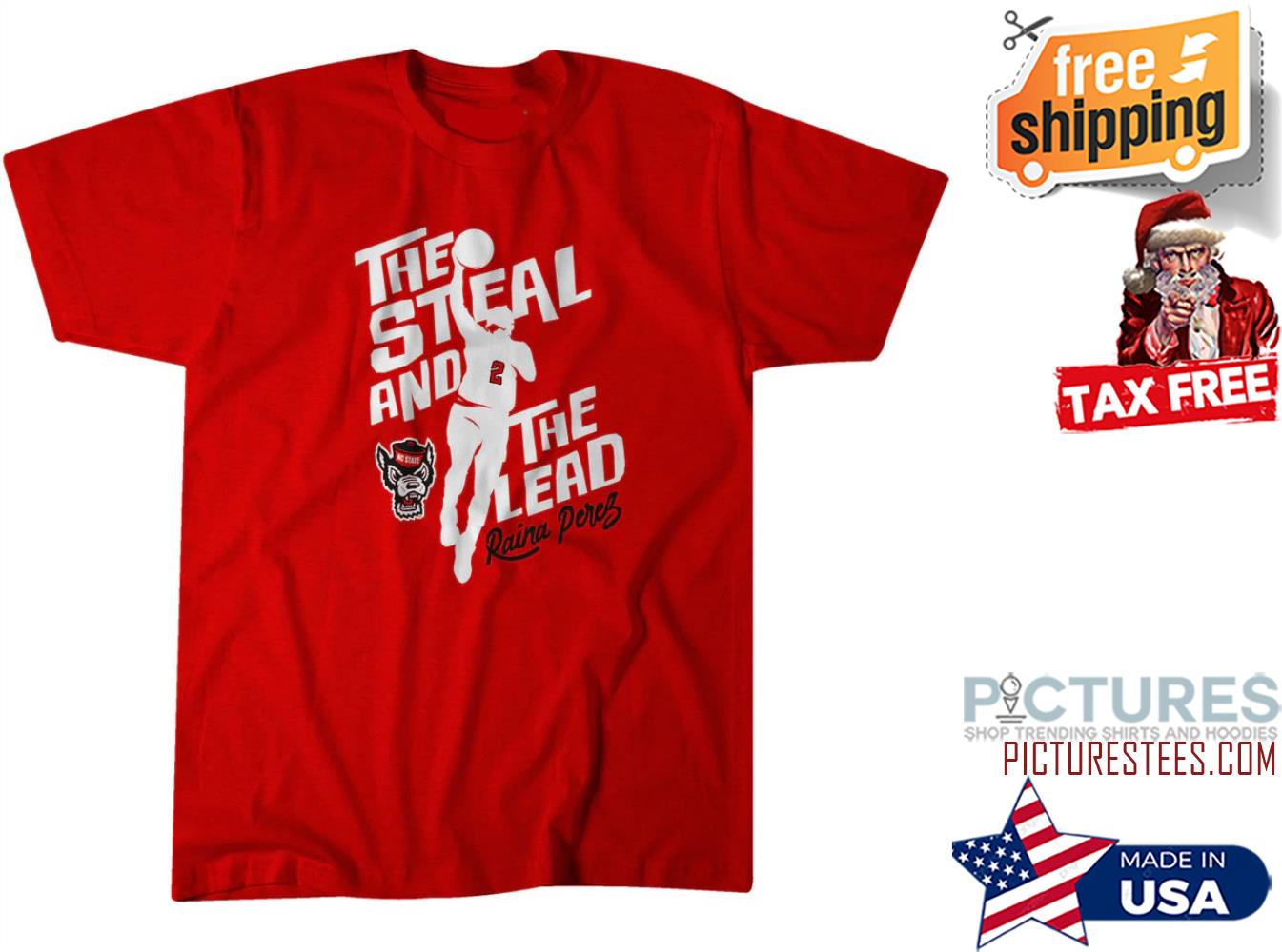 Raina Perez North Carolina State University The steak and the lead NCAA Division I shirt