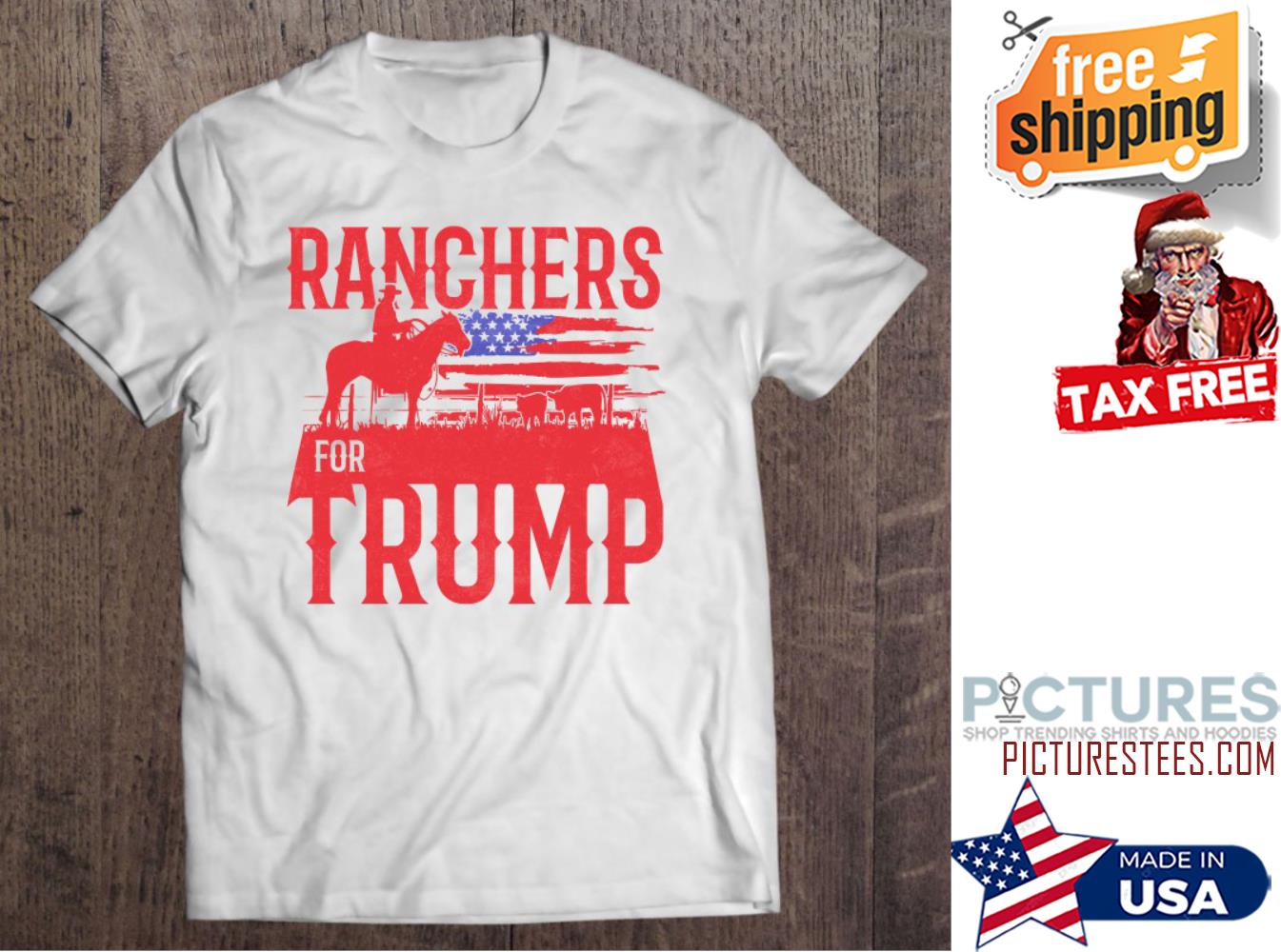 Ranchers For Trump Conservative Republican shirt