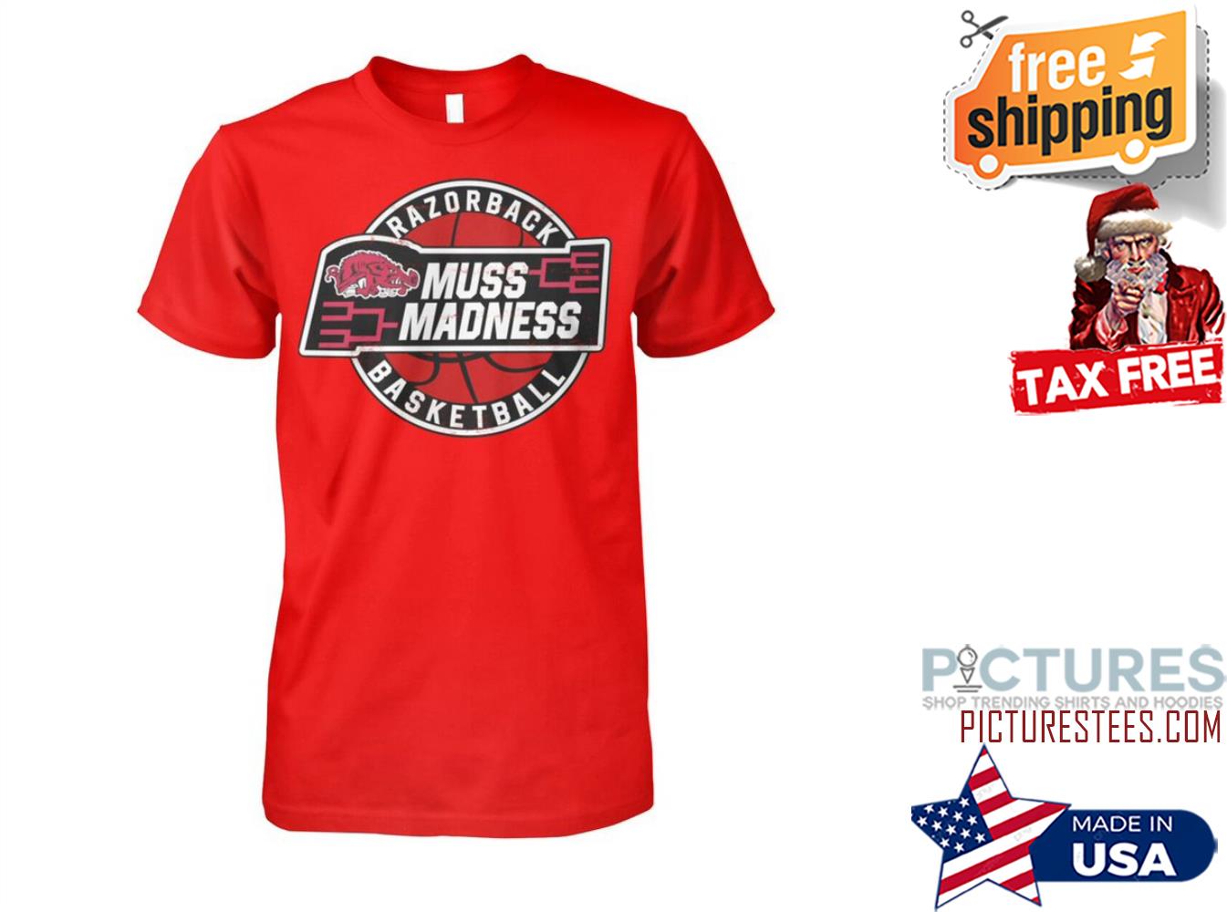 Razor Back Muss Madness Basketball shirt