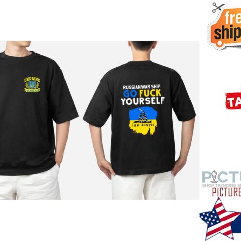 Russian Warship Go F Yourself 2 Sided Shirt