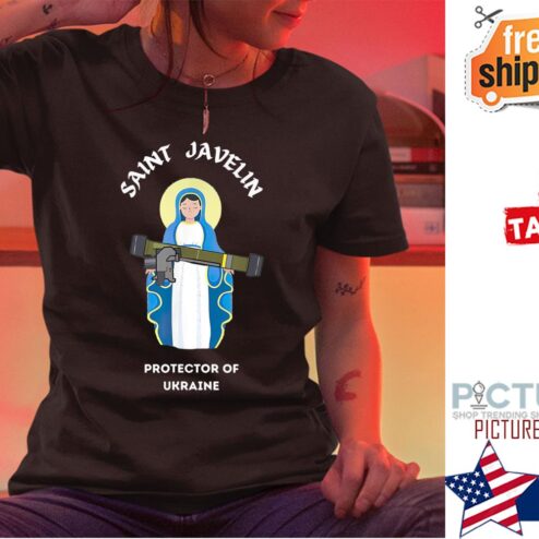 Saint Javelin The Protector Of Ukraine Pray For Peace Shirt