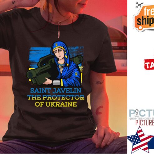 Saint Javelin The Protector Of Ukraine Stop War Shirt