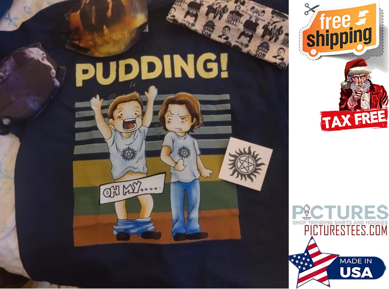 Sam and Dean Winchester pudding supernatural vintage shirt
