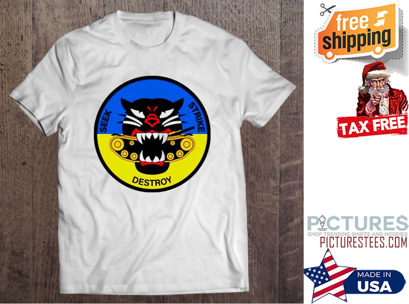 Seek Strike Destroy Russian Warship Go Fuck Yourself shirt