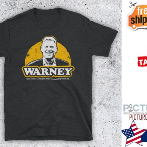 Shane Warne Warney Australia Cricket Simple Game Spin Bowler Shirt