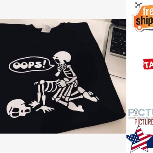Skeleton fucking sex oops Halloween shirt