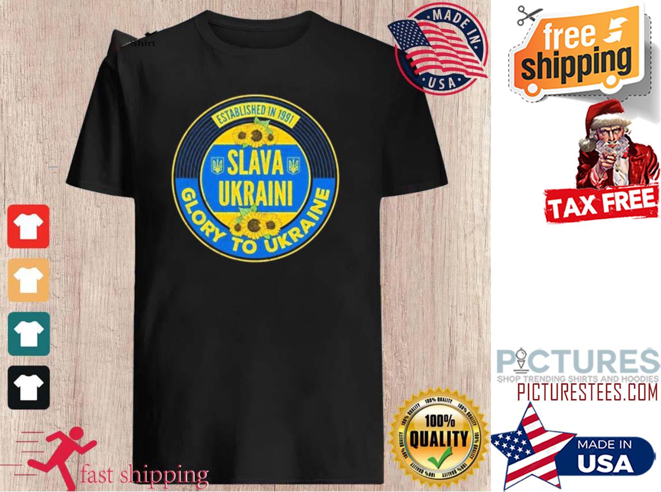 Slava ukraini shirt established in 1991 glory to Ukraine shirt