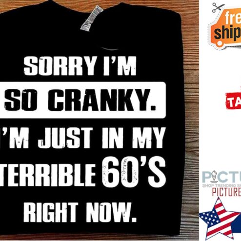 Sorry i'm so cranky i'm just in my terrible 60's right now shirt