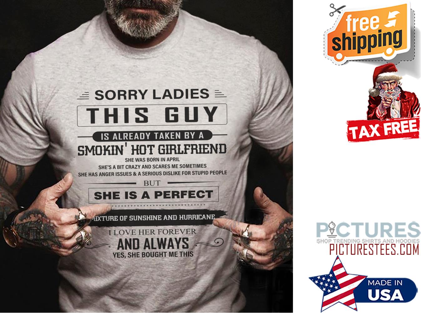 Sorry Ladies this guy is already taken by a smokin hot girlfriend she is perfect and always yes she bought me this shirt