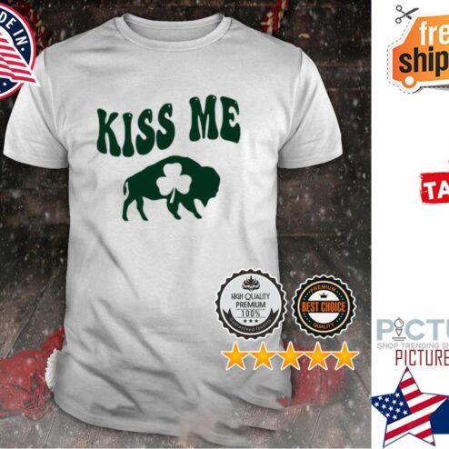 St Patrick's day Buffalo Kiss me Shamrock shirt