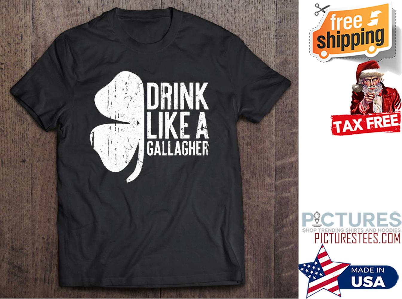 St Patrick's day Drink like a gallagher shamrock shirt