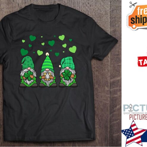 St Patrick's day Gnomies green tomte shamrock shirt