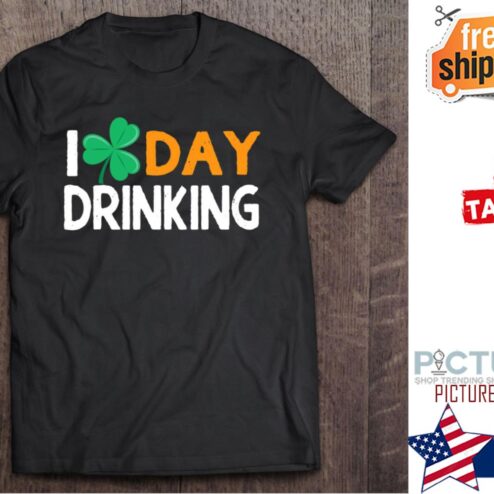 St Patrick's day I love day drinking shamrock shirt