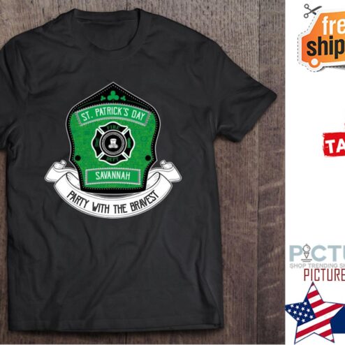 St Patrick's day Savannah party with the bravest shirt