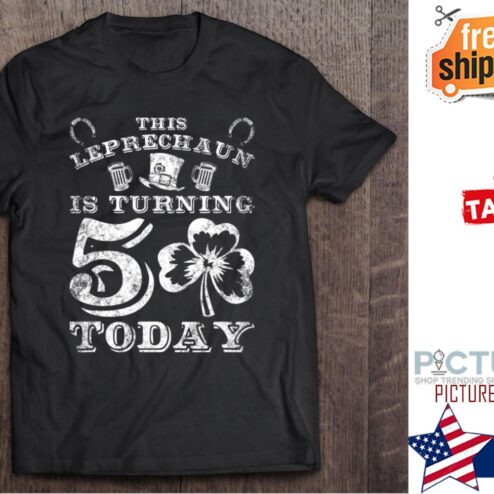 St Patrick's day This leprechaun is turning 50 today Irish Birthday shirt