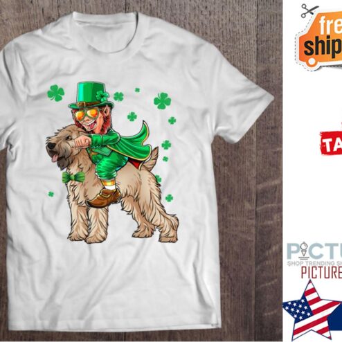 St Patrick's day Wheaten Terrier shamrock shirt