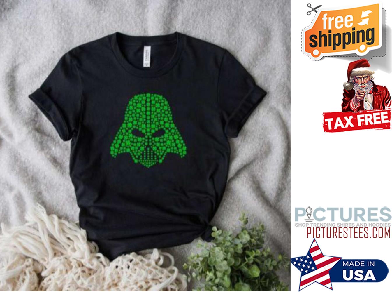 St Patricks Day Darth Vader Shamrocks shirt
