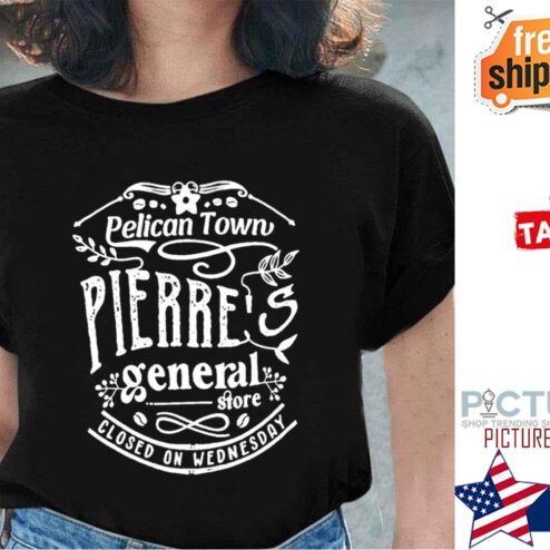 Stardw Valley Pierre’s General Store Pelican Town Retro RPG Video Game shirt