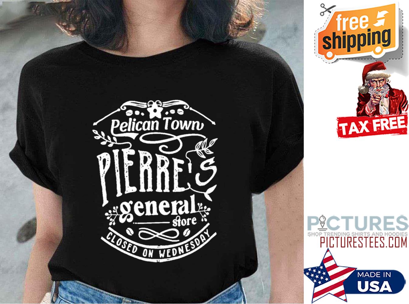 Stardw Valley Pierre’s General Store Pelican Town Retro RPG Video Game shirt