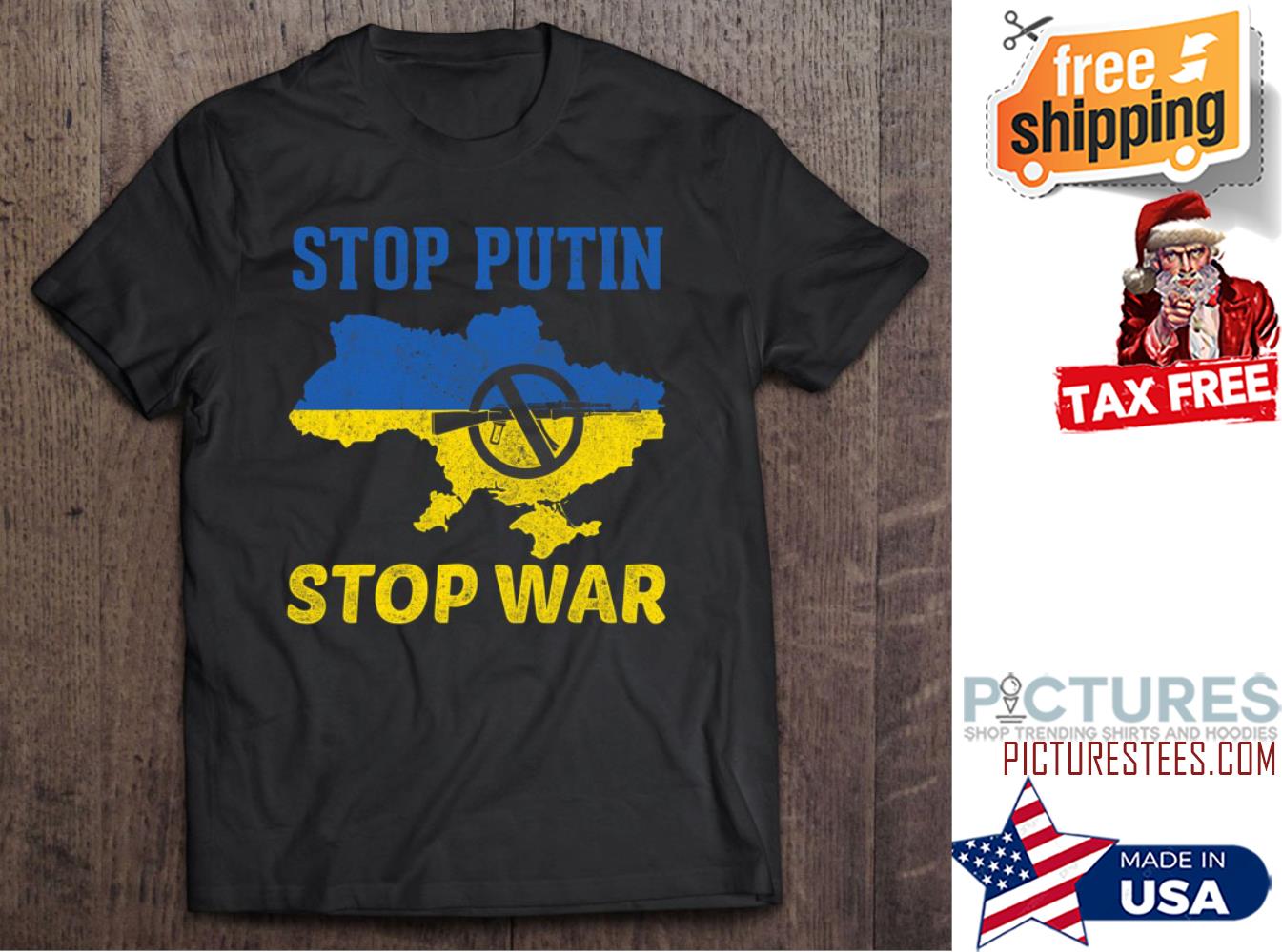 Stop Putin Stop War Stand With Ukraine shirt