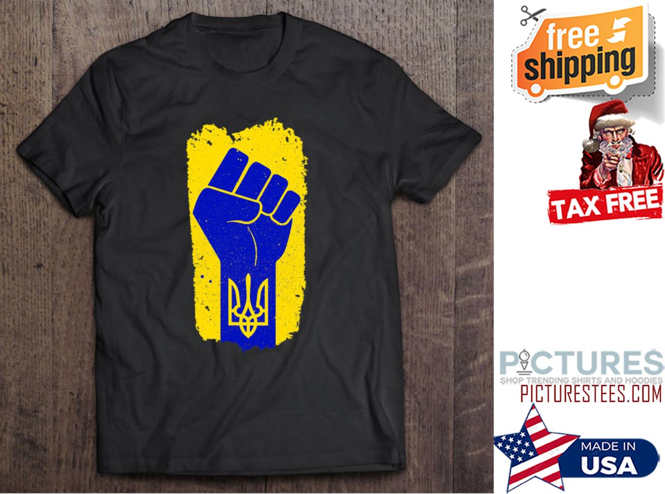 Strong Ukrainian Supportive Ukraine Flag shirt