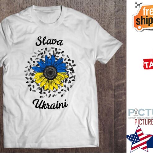 Sunflower Slava Ukraini Ukraine Flag shirt