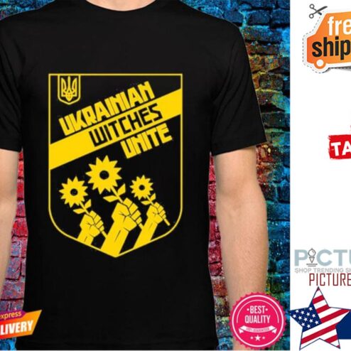 Sunflower Ukrainian witches unite shirt